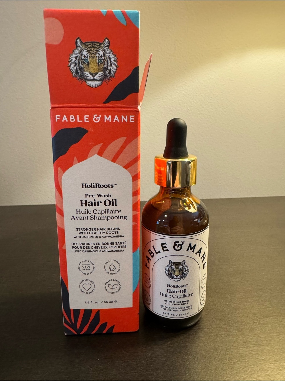 Fable & Mane HoliRoots Hair Oil 1.8 oz 55 ml Full Size NIB